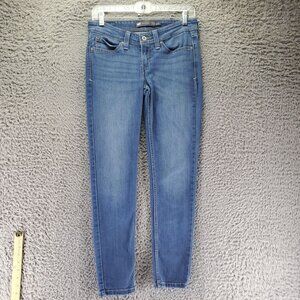 Levis Jeans Womens 5/27 Short Blue Demi Curve Low Rise Skinny Stretch Denim